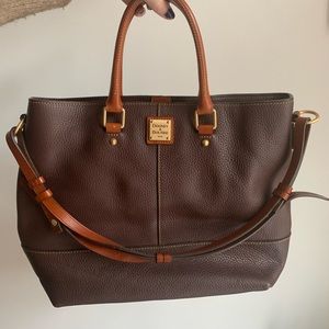 Brown Leather Dooney & Bourke Tote - Perfect Condition!